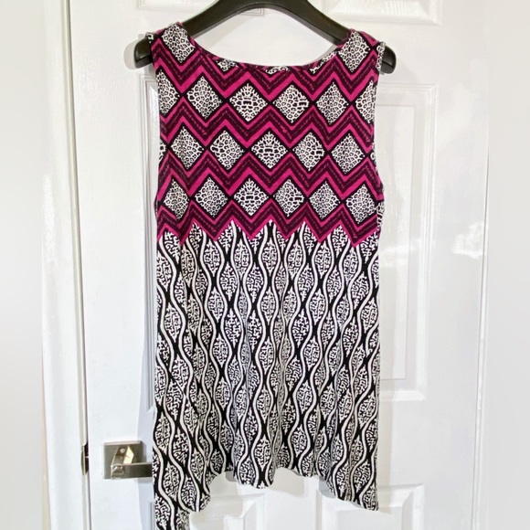 Style & Co. women’s Black,Dark red &white Sleeveless 100% Cotton Top Size XL. - Picture 5 of 6